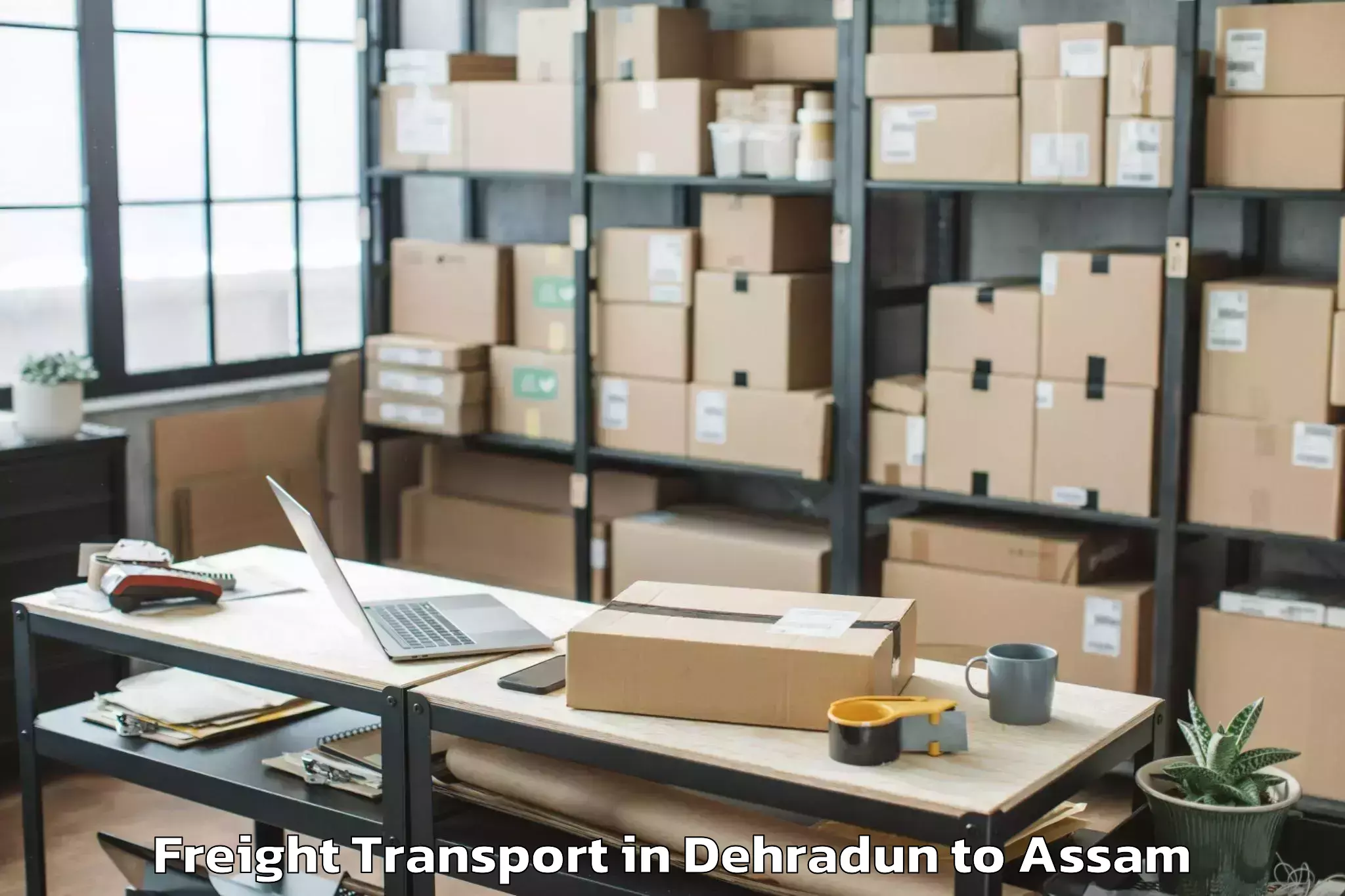 Affordable Dehradun to Abhayapuri Freight Transport